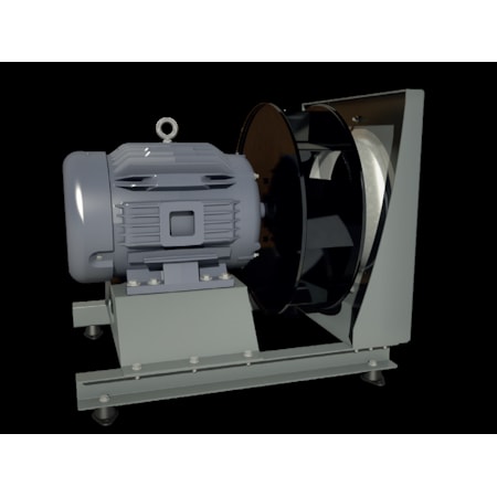 Peerless Blowers Direct Drive Fan, NEMA Premium Efficiency Motor, 11.2HP, 3100 RPM PLENUMCLASSIC 450